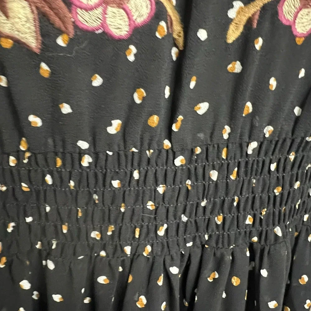NWT SEE AND BE SEEN floral boho coastal cowgirl maxi dress. Sz Medium - Picture 4 of 11